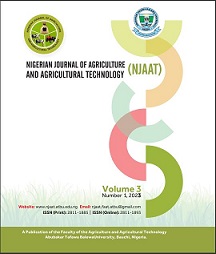 					View Vol. 3 No. 1 (2023): Nigerian Journal of Agriculture and Agricultural Technology
				