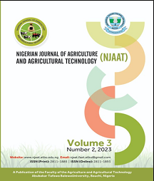 					View Vol. 3 No. 2 (2023): Nigerian Journal of Agriculture and Agricultural Technology
				